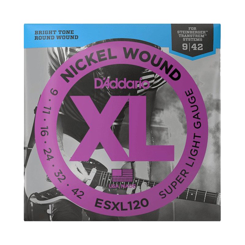 D'Addario ESXL120 Nickel Double Ball End Super Light Electric Guitar Strings